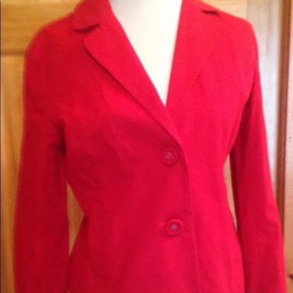 Chico’s red jacket size 0 lined - Picture 1 of 8